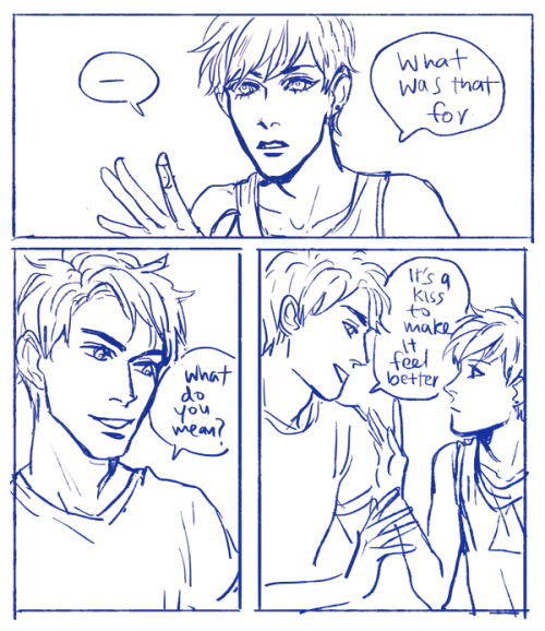 ipoophere:crying as i draw dumb comics