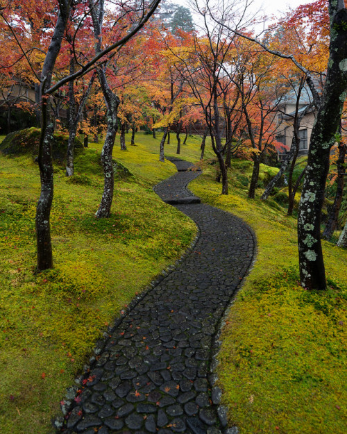 uroko:Moss garden at Hakone Art Museum 箱根美術館 Big Ben in Japan
