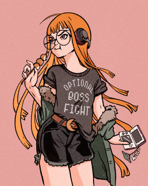 Mean-mugging Futaba