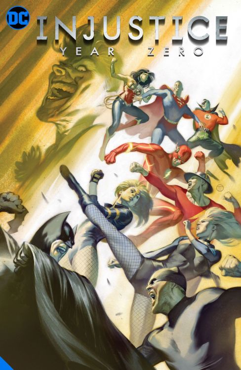 DC Comics for June 2021: ths is the cover for Injustice: Year Zero HC The Complete Collection, drawn