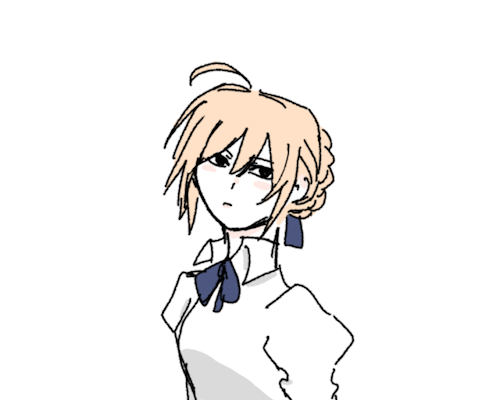 dailyarturiartfgo:Everytime I see my header, I’m thinking about animating…Anyway look at her ahoge!!
