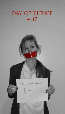star-scout:  My School makes these posters for day of Silence every year. 2015