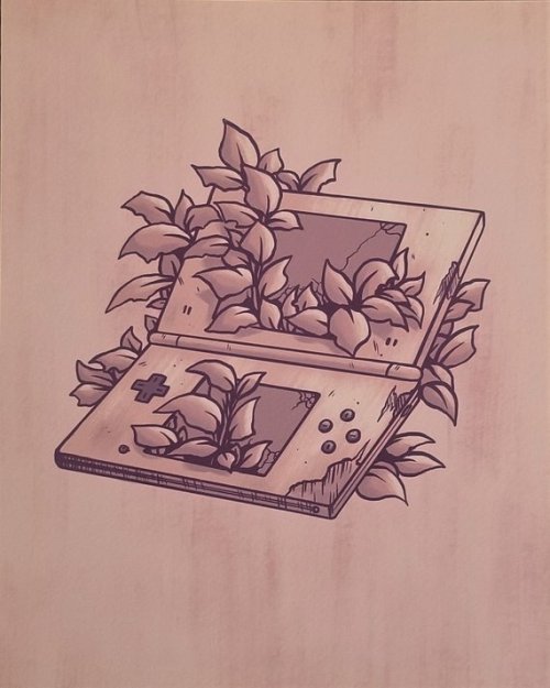 retrogamingblog - Floral Nintendo by eyesonfireartprints...