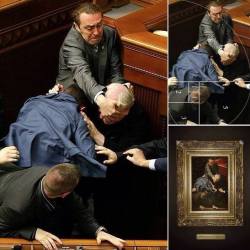 otsune:  ウクライナの議会乱闘シーンがまるで絵画のような見事な構図ｗｗｗｗ｜オタクニュース