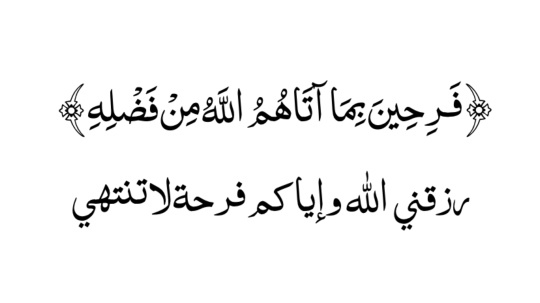 أم أمير — ﴿ فَـرِحِينَ بِمَا آتَاهُمُ اللَّهُ مِنْ فَضْلِهِ...