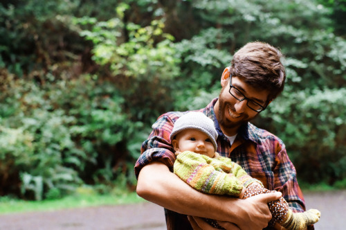 justin and little smiling mabel!!