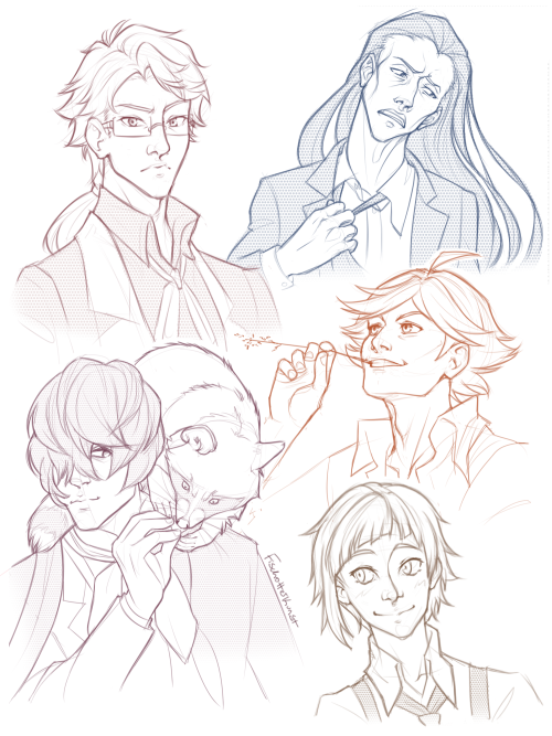 fischotterkunst: doodled some Bungou faves 