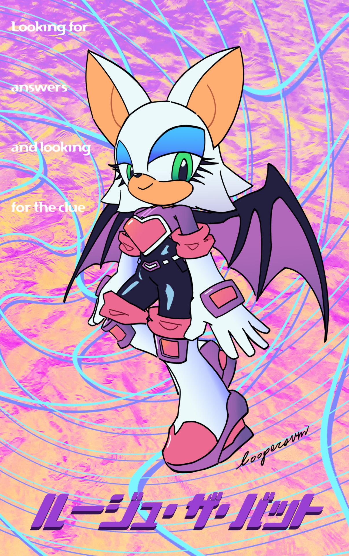 My take on a Sonic Movie Rouge #sonic movie#sonic #sonic the hedgehog #rouge #rouge the bat #sonic adventure#sonic heroes#fanart