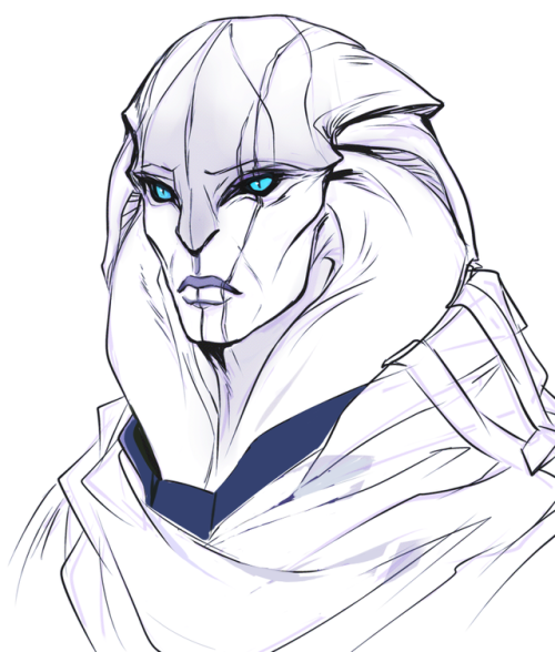 relay314:A little lunch doodle of the absolutely gorgeous Evfra de Tershaav &lt;3