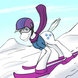 Double Diamond on the slopes.So if it wasn’t evidenced by my long blog post about the premier, I watched the premier.  It’s been a long time since I’ve drawn a proper pony, but I figure now’s a good a time as any to jump back on the bandwagon. 