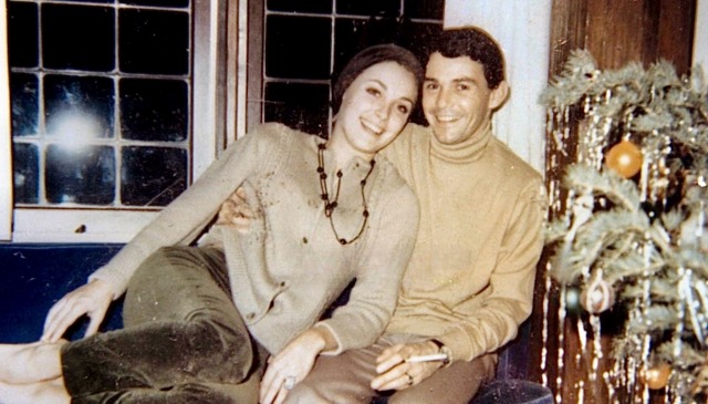 Christmas 1965, at Jay Sebring’s home on Easton Drive. Sharon and Jay began dating in 1964 and she moved into his home 