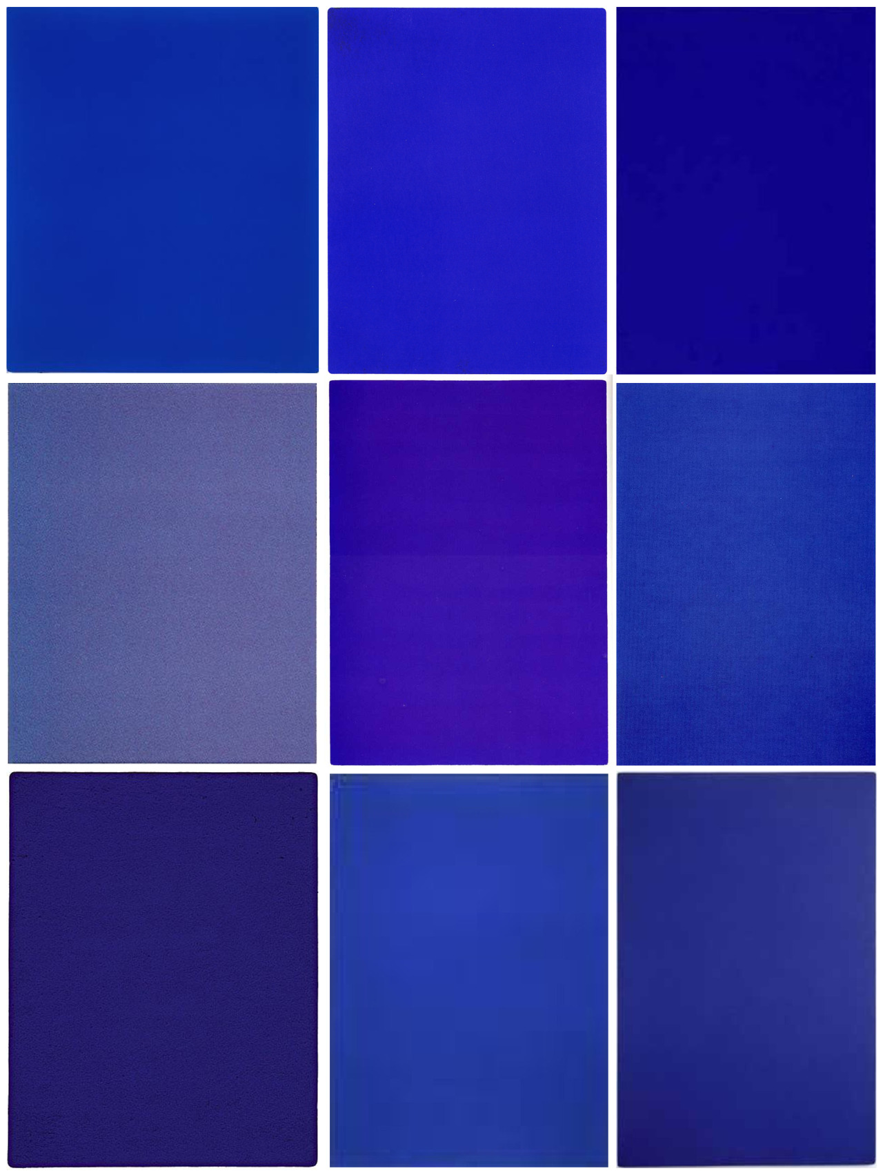 cubistblockparty:  Just some of the International Klein Blue results I found on google