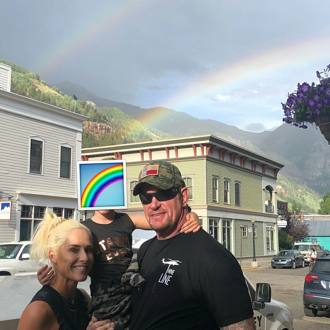 Michelle McCool Fan on Tumblr: Michelle and The Undertaker with their  daughter Kaia on July 26, 2018 🌈🌈