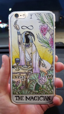 Intaier:  Mscairowednesday:  Got A Clear Phone Case And Drew This For The Back! The