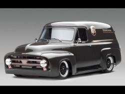 performanceonlineparts:  1953 Ford FR100 Panel Truck Cammer