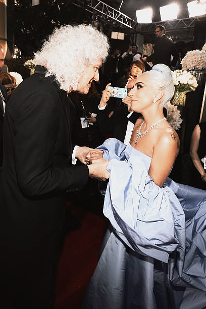 Porn photo oh-aintshesweet:  Brian May and Lady Gaga