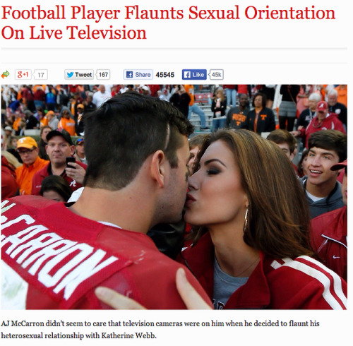 afternoonsnoozebutton:Football Player Flaunts Sexual Orientation On Live Television (x)AJ McCarron d