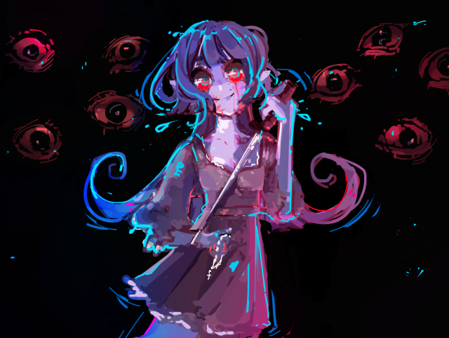 tw// eyes, blood, horror