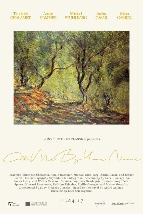 revault:Beautiful posters for Call Me By Your Name directed by Luca Guadagnino