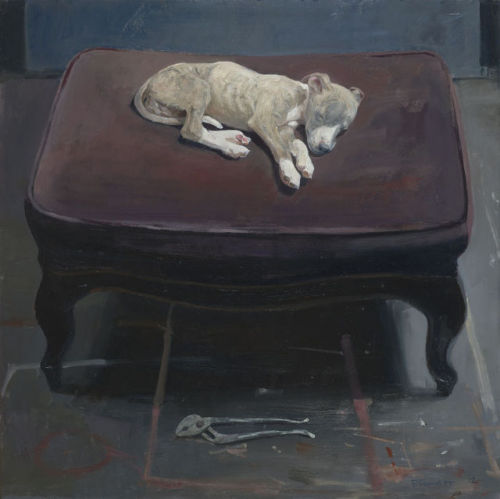 Bones  -   Pieter Pander ,2012.Dutch, 1962)Oil on panel, 50 x 50 cm.