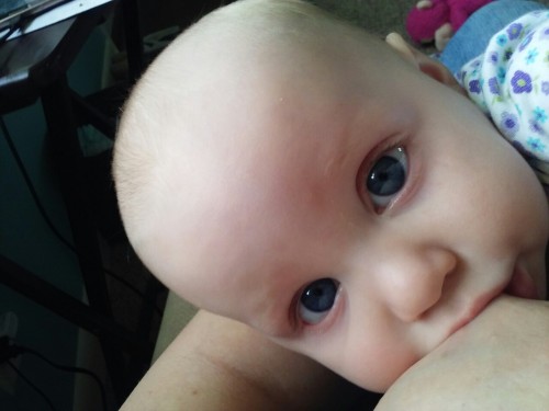 raisingnashville:I don’t know what it is about the weird spacey stare babies get when nursing, but i