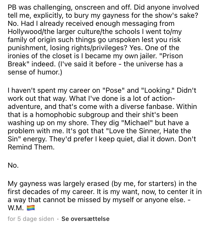 uncredited-protagonist:aproclivityforgayshit:ink-phoenix:King Shit I just absolutely need y’all to read his reasons for this decision, which he posted over two Instagram posts. It is golden!I say, without the slightest bit of irony, I stan this gay