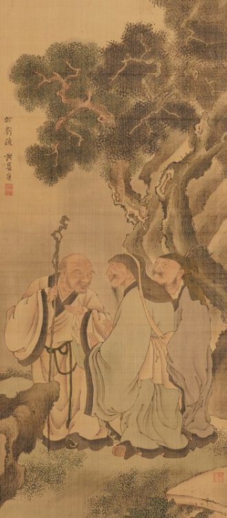 Three Laughers of Tiger Ravine, Yosa Buson, second half 18th century, Minneapolis Institute of Art: 