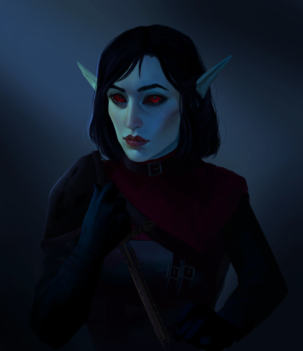 enohlaalus: commission of @arnaerr ‘s OC Tavi!! thanks again for commissioning