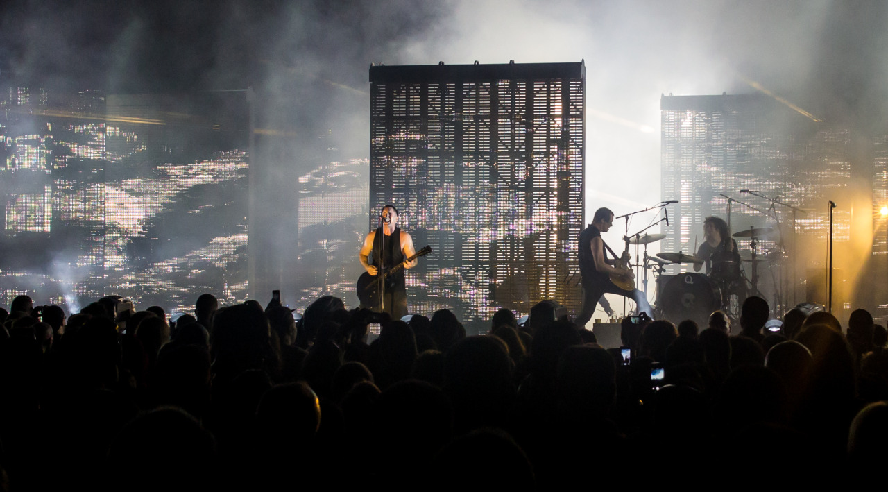 Nine Inch Nails live at Jones Beach Theater in New York, August 1st, 2014. Photos by Will O'Hare.
Tour dates and tickets at tour.nin.com