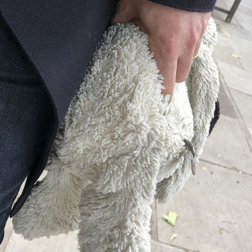 London street etiquette, 3/479: when walking, always carry a 26 inch floppy dog. ift.tt/2sHG