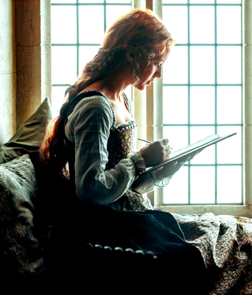 Alicia von Rittberg as Elizabeth Tudor in Becoming Elizabeth (2022)