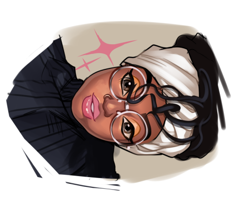 el-leone:raspbeary:drew some of these beautiful blackout selfies! so inspiring! will stream more later maybe! these are respectively from top to bottom angolanbae , taaterth0t , khadds & laninjapanamaOMG. These are so damn cute! 