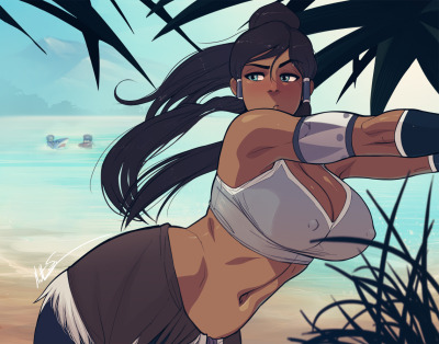 triplexmile:Goemon and Ebisumaru keep showing up in my beach pics&hellip;
