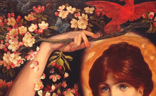 xshayarsha:A Vision of Fiammetta (detail) Dante Gabriel Rossetti.