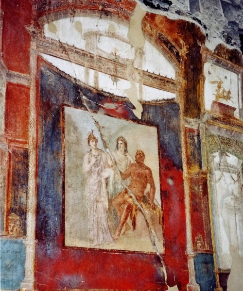 clioancientart:Weekend Fun Pic: Herculaneum, Hall of the Augustals (the college of priests responsib