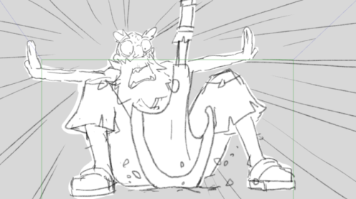 petitcarreau:I did the clean-up of the storyboard of the 8th episod of Wakfu S3 (storyboard original