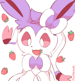 purpleninfy:  im obsessed with strawberries ovo.. https://twitter.com/Ribbonfiddle/status/1055251618675990529  &lt;3