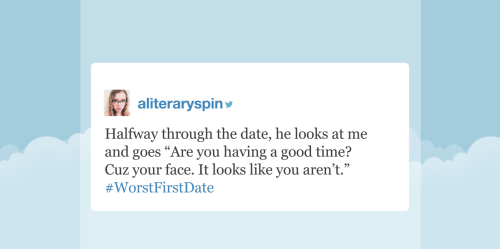 tastefullyoffensive:  Video: Tonight Show Hashtags: #WorstFirstDate  I went out with a guy who was a luggage handler at the airport. He talked about luggage a lot and asked me about my luggage.