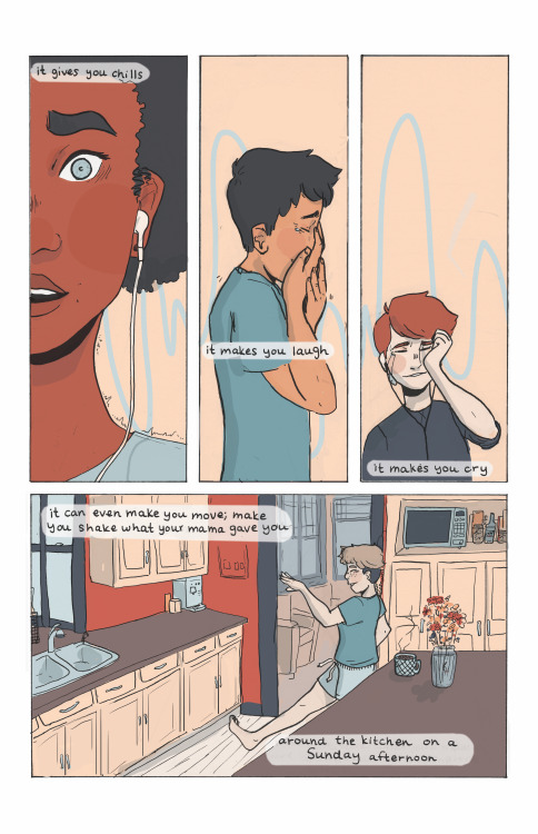 kzwrightoac:  pipedreamersend:  bruderkaitlin:  my final comic for the semester! an 8 pager with the theme of “something  that makes you hopeful or something that makes you happy”, i chose music!  @dylanbean   Music is life