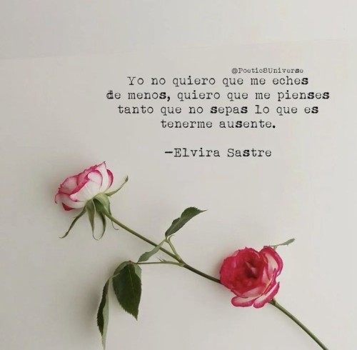 I Don't Want You To Miss Me, I Want You To Think About Me So Much That You Don't Know What It's Like
