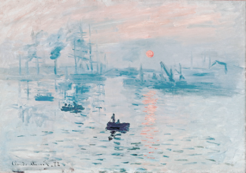 romantiser:impression, sunrise by claude monet