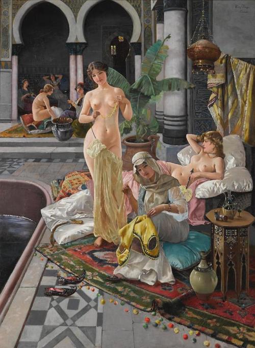 fleurdulys:The Persian Bath - Blas Olleros y Quintana