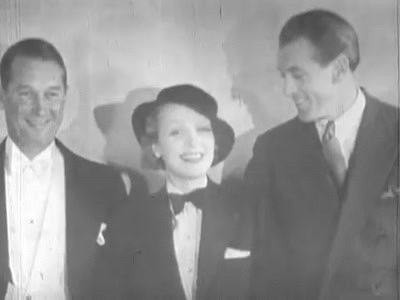 gatabella:Marlene Dietrich with Gary Cooper and Maurice Chevalier