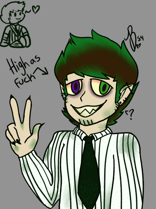 Augh Im Tired- Anyways Have This Random Sketch Of Beetlejuice That Took Me Like Two Days Cause Lately