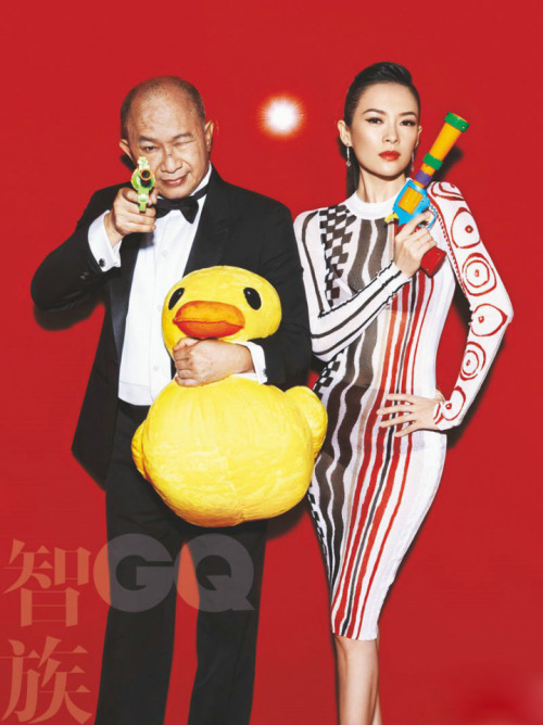 Zhang Ziyi with John Woo in GQ November 2014 issue  The super Chinese film duo; movie director John 