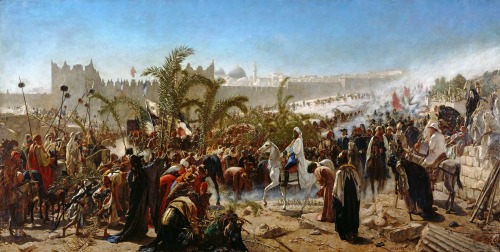 Karl Wilhelm Gentz - Crown Prince Friedrich Wilhelm of Prussia Enters Jerusalem in 1869 - 1876