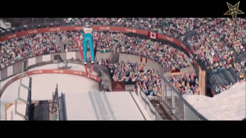 https://www.youtube.com/watch?v=hyzQjVUmIxk Michael Edwards “Eddie the Eagle” , er No: Taron Egerton