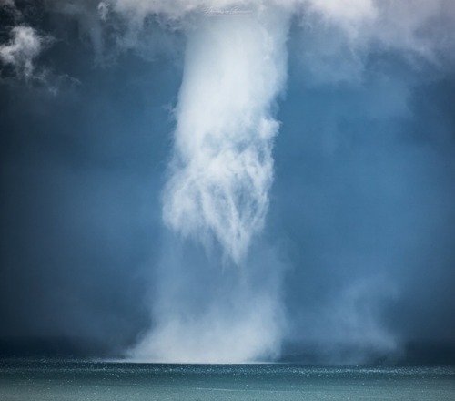 Amazing up close photo of a water spot near Rimini, Italy. Photo: Francesco Gennari: Storm Chasing a