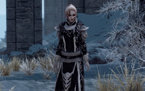 Dunmer GalsOlvyia- Necromancer with sticky fingers and lover of history. One of the twin daughters o