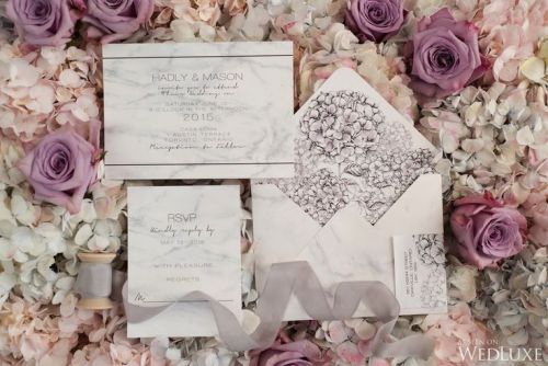 Handmade Anista Designs wedding stationery | featured in Wedluxe Magazine